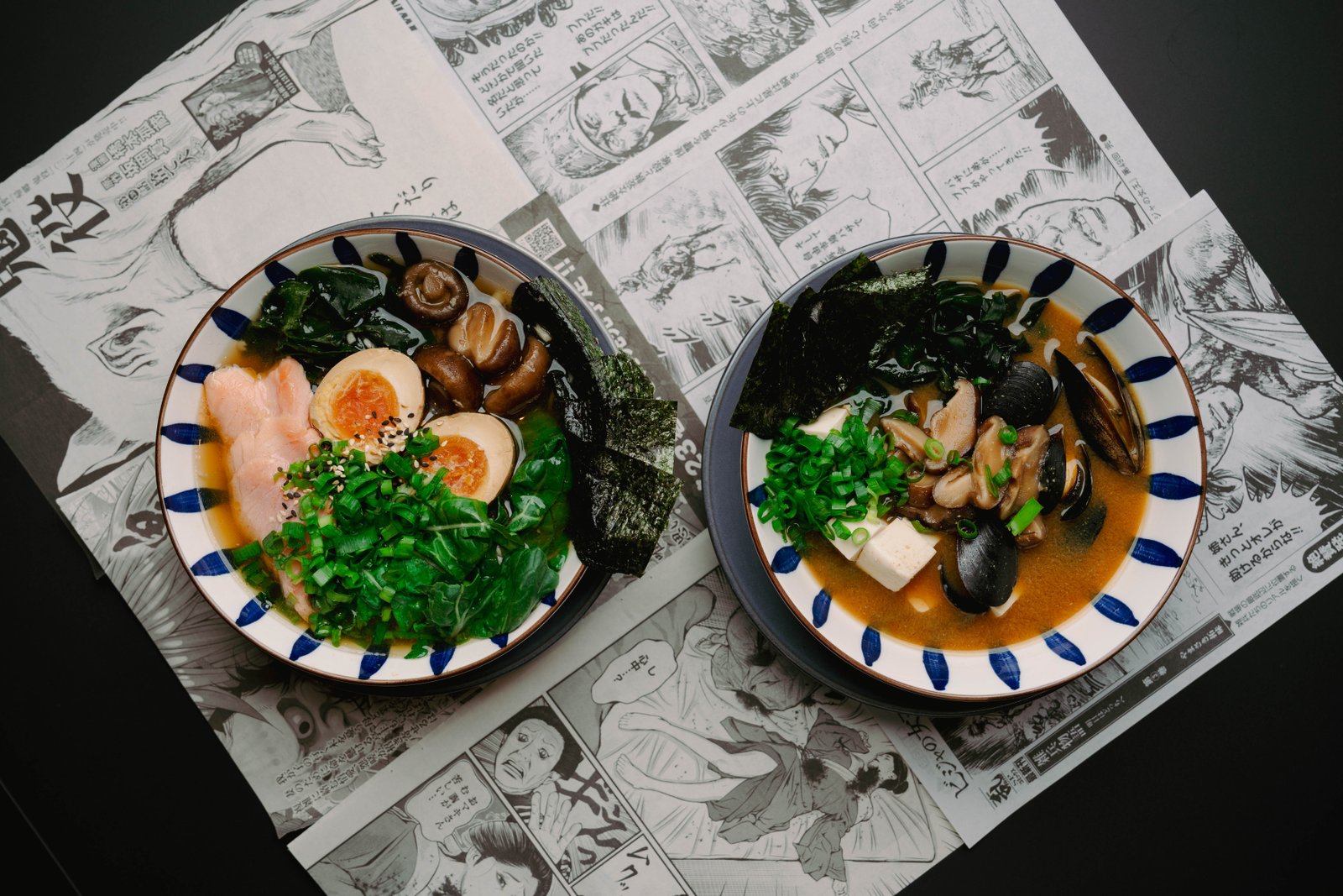 Seafood ramen at Ondori Izakaya - Japanese noodle dish Vilnius